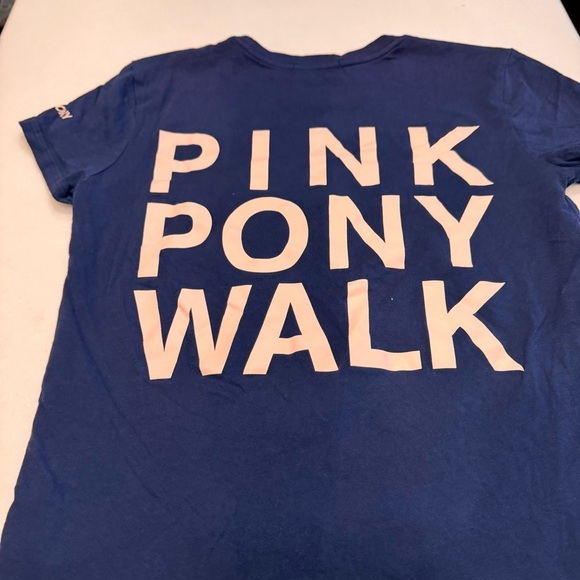 Pink Pony Ralph Lauren LOVE Tee Shirt Cotton Navy & Pink Size SP - Picture 8 of 9